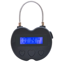 Inteligentny zamek czasowy wyświetlacz LCD zamek czasowy USB akumulator tymczasowe zegar kłódka podróżna Timer elektroniczny 2